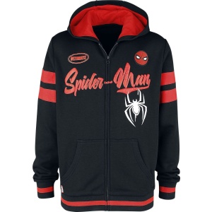 Spider-Man Spider Logo Mikina s kapucí na zip černá - Merchstore.cz
