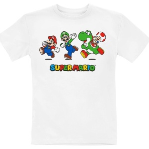 Super Mario Kids - Running detské tricko bílá - Merchstore.cz