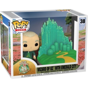 Der Zauberer von Oz Vinylová figurka č.38 Wizard if Oz with Emerald City (Pop! Town) Sberatelská postava vícebarevný - Merchstore.cz