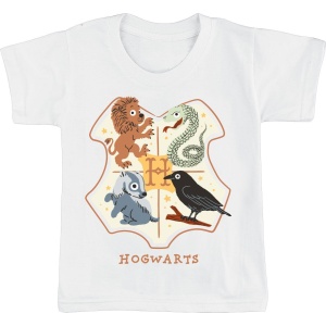 Harry Potter Kids - Hogwarts - Crest detské tricko bílá - Merchstore.cz