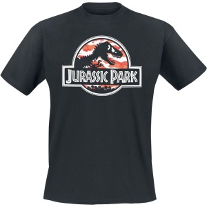 Jurassic Park Dinosaur Camouflage Tričko černá - Merchstore.cz