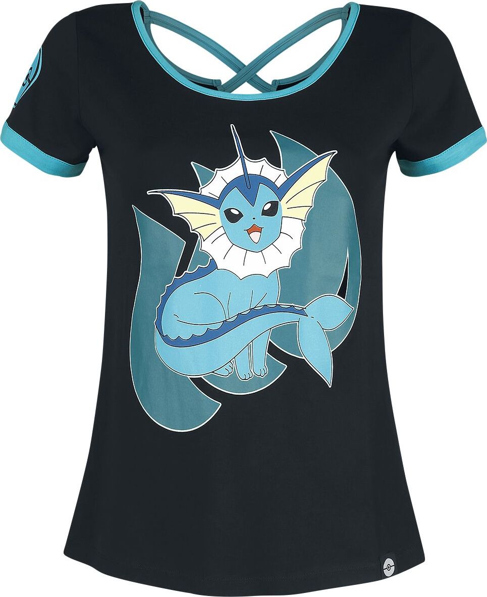 Pokémon Vaporeon Dámské tričko černá - Merchstore.cz Pokémon Vaporeon Dámské tričko černá - Merchstore.cz