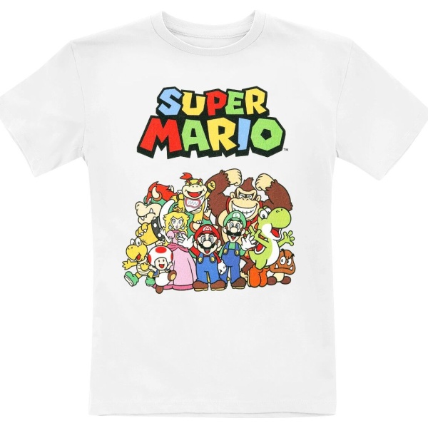 Super Mario Kids - Characters detské tricko bílá - Merchstore.cz