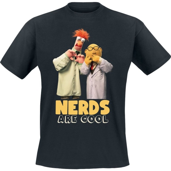 The Muppets Nerds Are Cool Tričko černá - Merchstore.cz