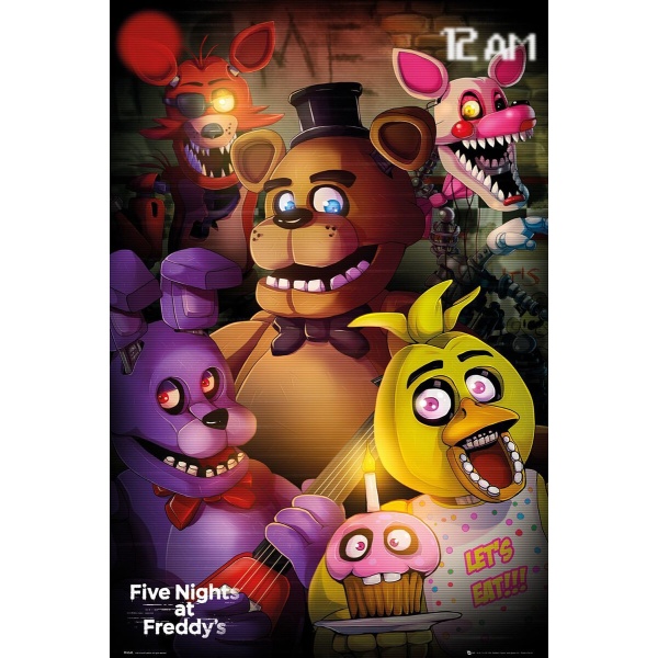 Five Nights At Freddy's Group - Poster plakát vícebarevný - Merchstore.cz