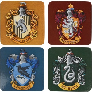 Harry Potter House Emblems Podtácek vícebarevný - Merchstore.cz