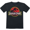 Jurassic Park Kids - Distressed Logo detské tricko černá - Merchstore.cz
