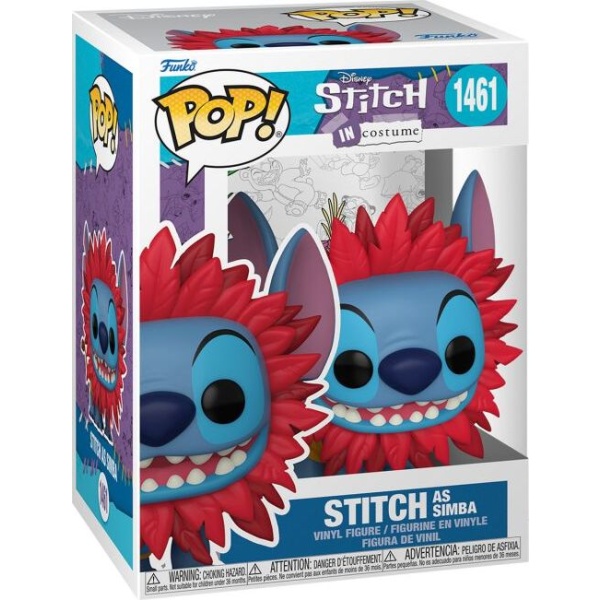 Lilo & Stitch Vinylová figurka č.1461 Stitch Costume - Stitch as Simba Sberatelská postava vícebarevný - Merchstore.cz