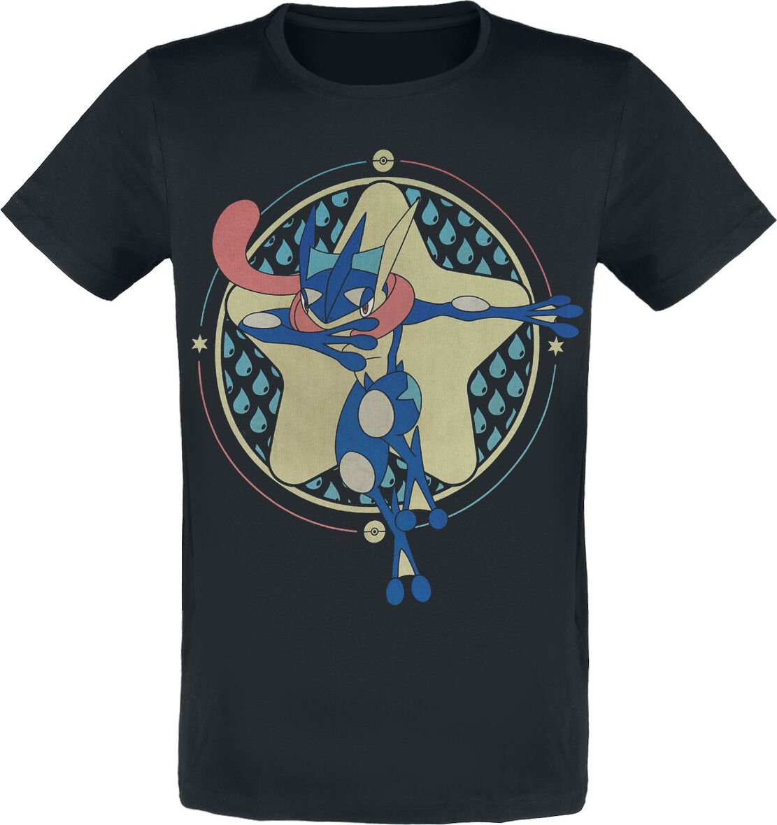 Pokémon Greninja - Star Tričko černá - Merchstore.cz Pokémon Greninja - Star Tričko černá - Merchstore.cz