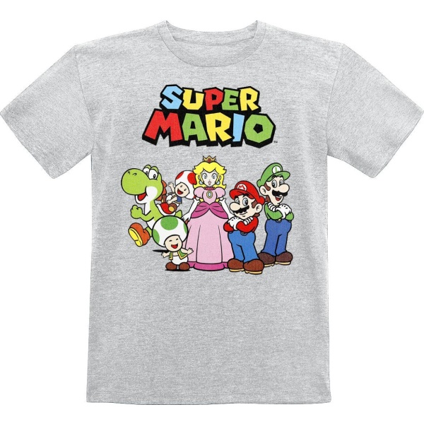 Super Mario Kids - Characters detské tricko prošedivelá - Merchstore.cz