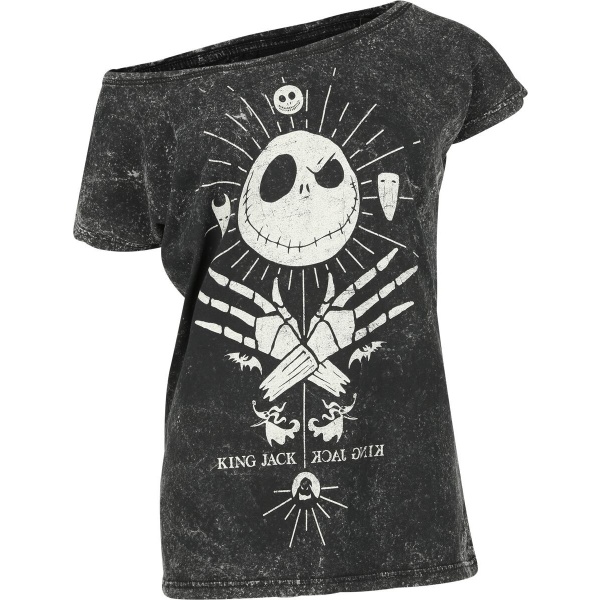 The Nightmare Before Christmas Jack Skellington - King Jack Dámské tričko černá - Merchstore.cz