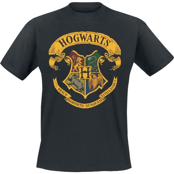 Harry Potter Hogwart's Crest Tričko černá - Merchstore.cz