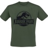 Jurassic Park Logo Tričko zelená - Merchstore.cz