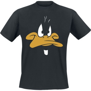 Looney Tunes Daffy Duck - Face Tričko černá - Merchstore.cz