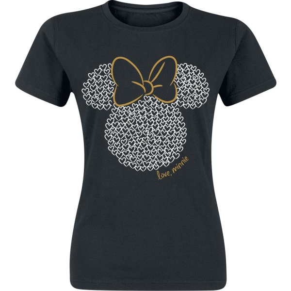 Mickey & Minnie Mouse Minnie Maus - Love Dámské tričko černá - Merchstore.cz