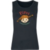 Pippi Langstrumpf Pipi Dlouhá Punčocha Tank top černá - Merchstore.cz