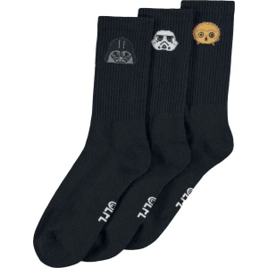 Star Wars Darth Vader - Stormtrooper - C3PO Ponožky vícebarevný - Merchstore.cz