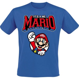 Super Mario Varsity Tričko modrá - Merchstore.cz
