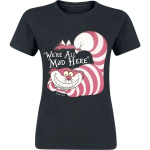 Alice in Wonderland Mad Cat Dámské tričko černá - Merchstore.cz