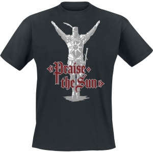 Dark Souls Praise the Sun Tričko černá - Merchstore.cz