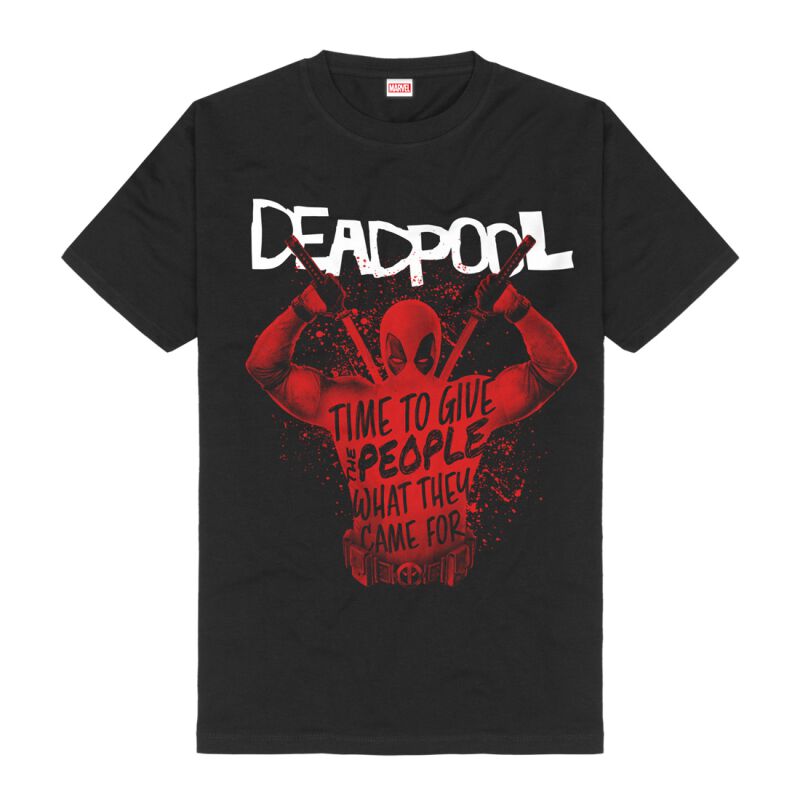 Deadpool 3 - Merc Splatter Tričko černá - Merchstore.cz Deadpool 3 - Merc Splatter Tričko černá - Merchstore.cz