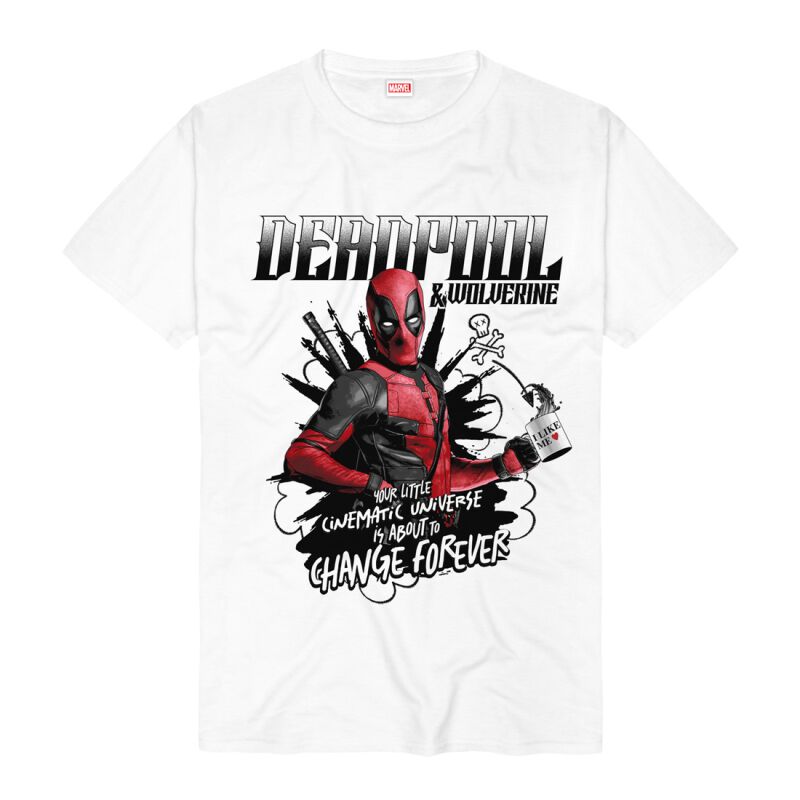 Deadpool Change Forever Tričko bílá - Merchstore.cz Deadpool Change Forever Tričko bílá - Merchstore.cz