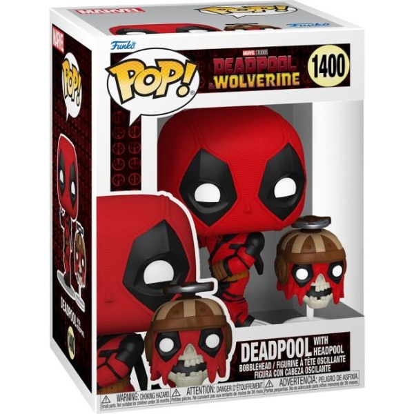 Deadpool Vinylová figurka č.1400 Deadpool and Wolverine - Deadpool with Headpool Sberatelská postava vícebarevný - Merchstore.cz