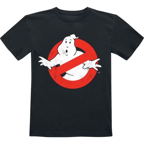 Ghostbusters Kids - Distressed Logo detské tricko černá - Merchstore.cz