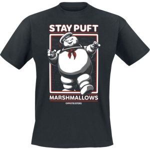 Ghostbusters Stay Puft Marshmallows Tričko černá - Merchstore.cz