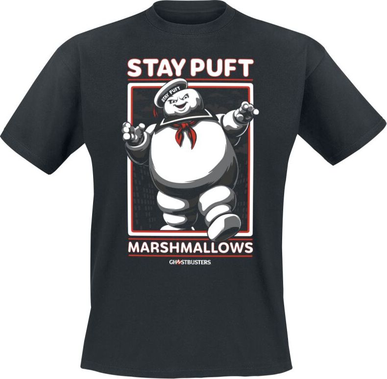 Ghostbusters Stay Puft Marshmallows Tričko černá - Merchstore.cz Ghostbusters Stay Puft Marshmallows Tričko černá - Merchstore.cz