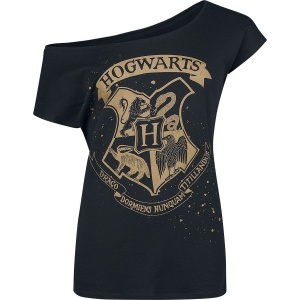 Harry Potter Hogwart's Crest Dámské tričko černá - Merchstore.cz