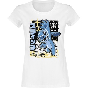 Lilo & Stitch Galactic Grunge Dámské tričko bílá - Merchstore.cz
