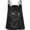 Lilo & Stitch Stitch Dámský top černá - Merchstore.cz