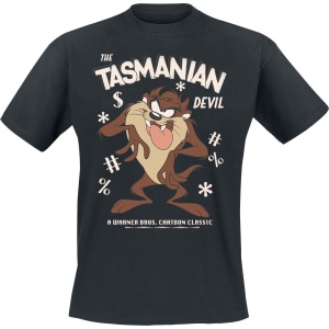 Looney Tunes Tasmanian Devil Tričko černá - Merchstore.cz