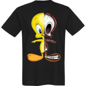 Looney Tunes Tweety Tričko černá - Merchstore.cz