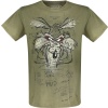 Looney Tunes Wile E. Coyote - Inner Thoughts Tričko khaki - Merchstore.cz