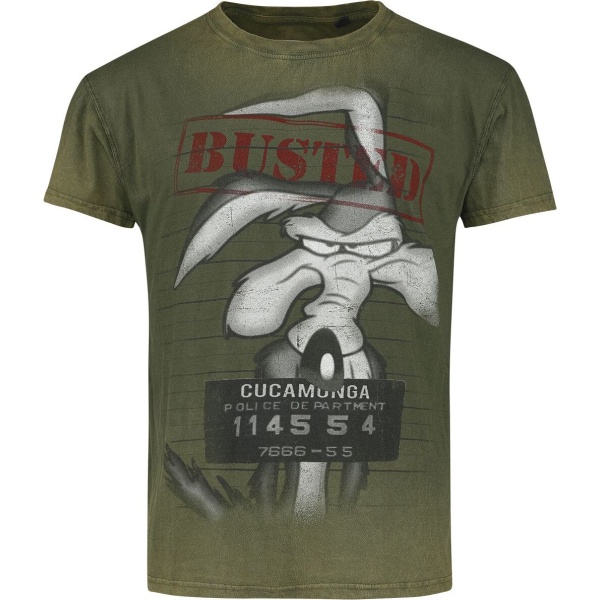 Looney Tunes Wile E. Coyote - Wanted Tričko zelená - Merchstore.cz