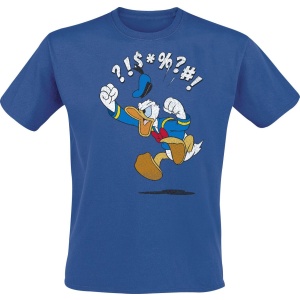 Mickey & Minnie Mouse Angry Donald Tričko modrá - Merchstore.cz