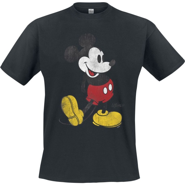 Mickey & Minnie Mouse Vintage Mickey Tričko černá - Merchstore.cz