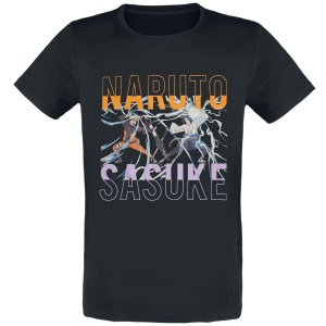 Naruto Shippuden - Naruto & Sasuke Tričko černá - Merchstore.cz