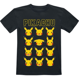 Pokémon Kids - Pikachu Faces detské tricko černá - Merchstore.cz