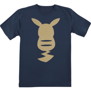 Pokémon Kids - Pikachu - Gold detské tricko tmavě modrá - Merchstore.cz