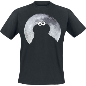 Sesame Street Cookie Monster - Moonnight Tričko černá - Merchstore.cz