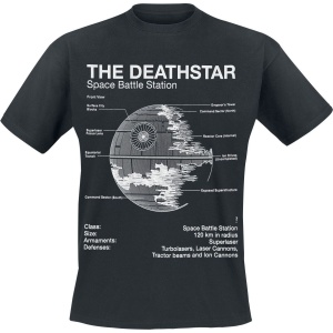 Star Wars Death Star - Sketch Tričko černá - Merchstore.cz