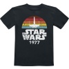 Star Wars Kids - Rainbox X-Wing 1977 detské tricko černá - Merchstore.cz