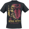 Star Wars The Book Of Boba Fett - Roam The Galaxy Tričko černá - Merchstore.cz