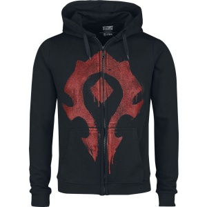 World Of Warcraft Horde Mikina s kapucí na zip černá - Merchstore.cz