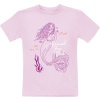 Ariel - Malá mořská víla Mermaid Fan Club detské tricko světle růžová - Merchstore.cz