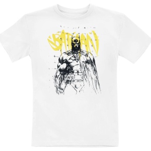 Batman Kids - Sketch detské tricko bílá - Merchstore.cz