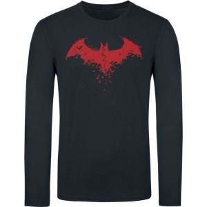 Batman Logo Tričko s dlouhým rukávem černá - Merchstore.cz